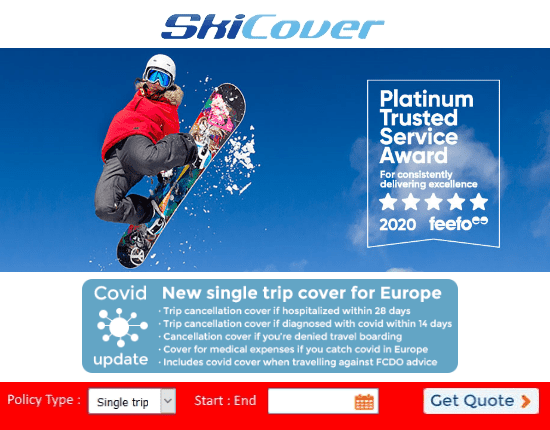 single trip travel insurance skiing
